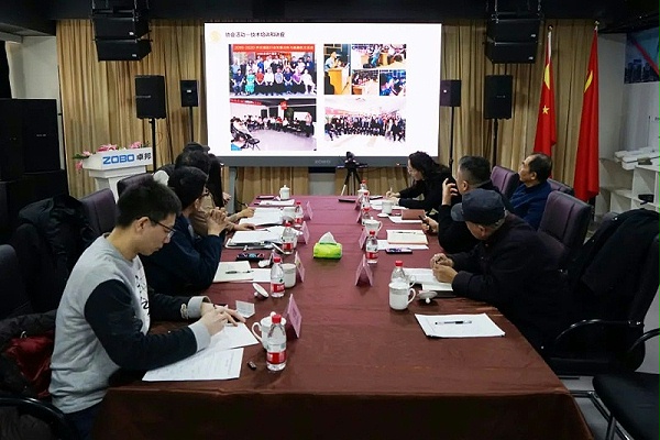 中共北京市商業(yè)服務業(yè)協(xié)會第三聯(lián)合黨委領導蒞臨北京聲光視訊行業(yè)協(xié)會會長單位ZOBO卓邦調研工作