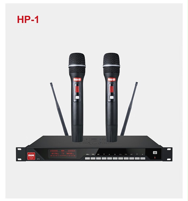 BBS娛樂話筒 HP-1 一拖二無線話筒 專業(yè)無線麥克風 真分集話筒 舞臺演出會議婚慶主持1