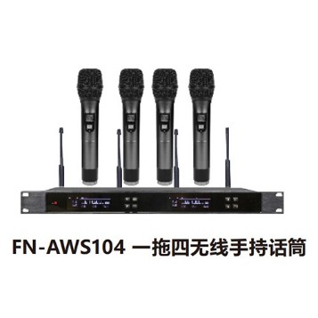 ZOBO 會(huì)議室系統(tǒng) 全網(wǎng)絡(luò)化音頻 FN-AWS104 一拖四無線手持話筒